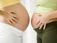 Особенности при беременности двойней