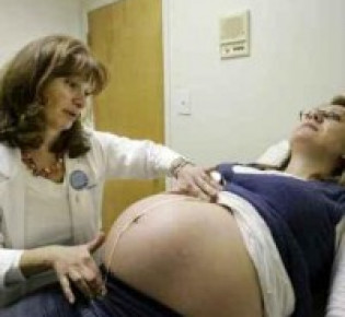 Акушерское исследование беременной